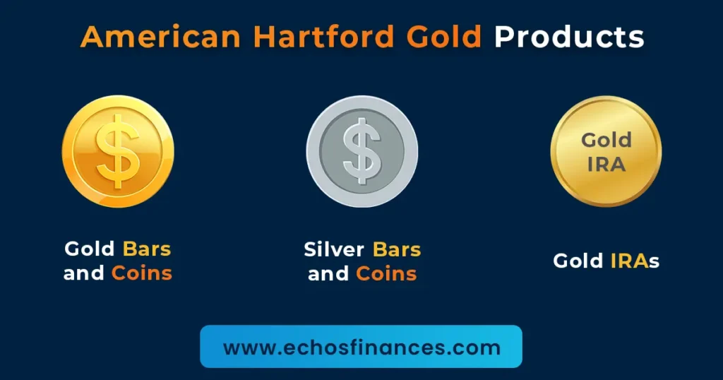 Various American Hartford Gold Products